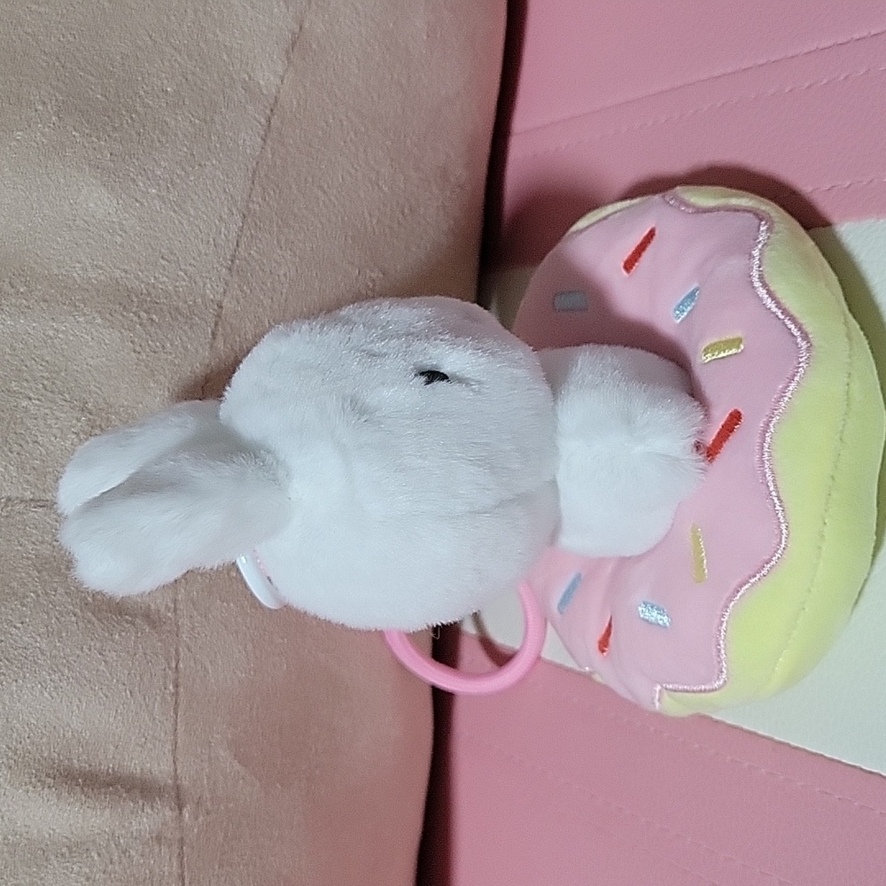 NWOT White Miffy Bunny Plush with Pink Donut Cushion Blind Box Collectible - Picture 4 of 5